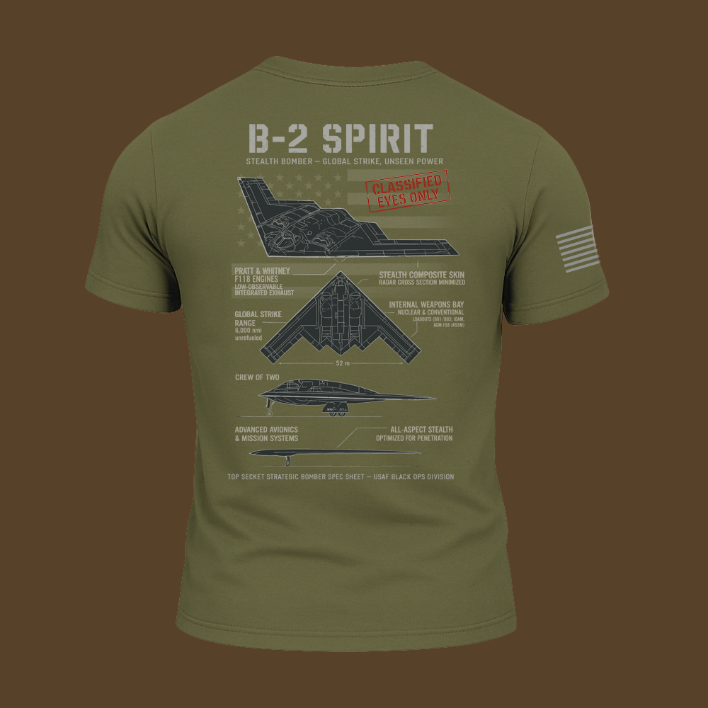 B-2 Spirit Schematic T Shirt