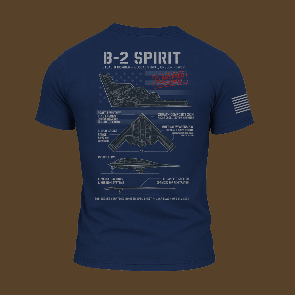 B-2 Spirit Schematic T Shirt