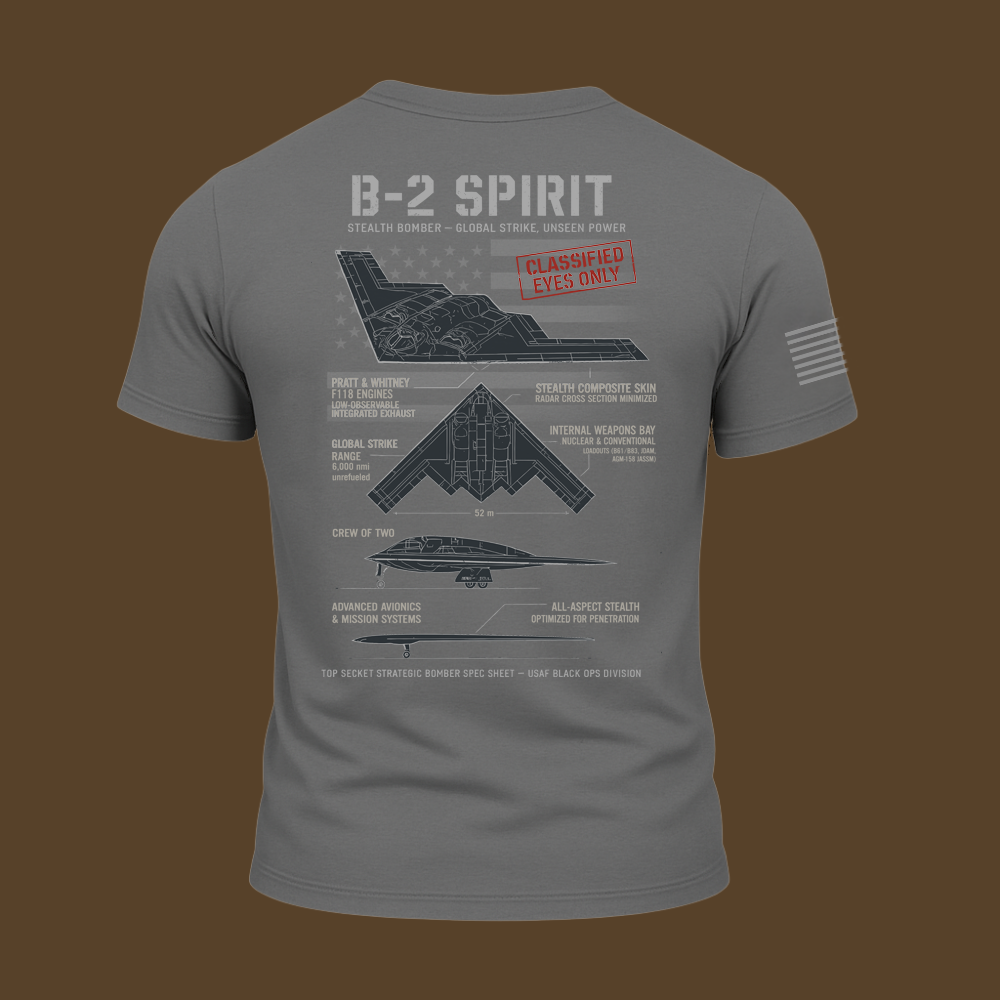 B-2 Spirit Schematic T Shirt