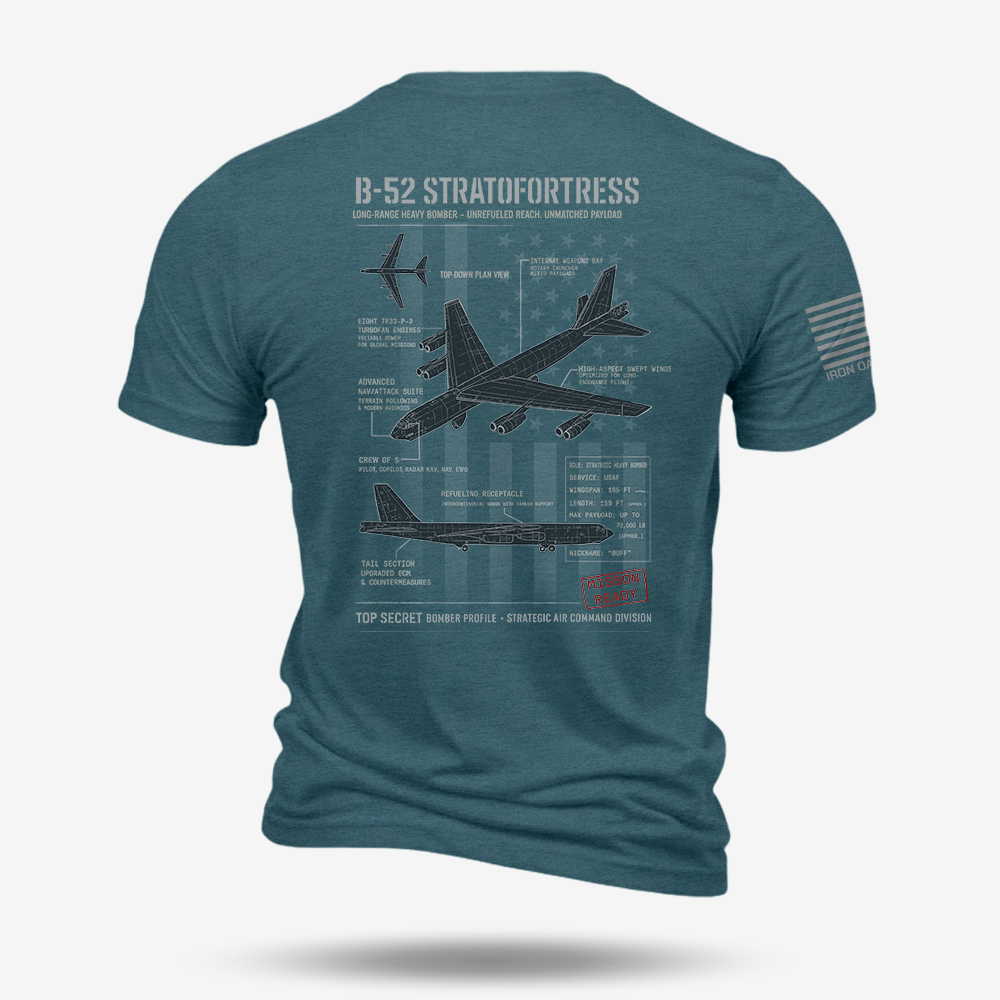 B-52 Stratofortress Schematic T Shirt