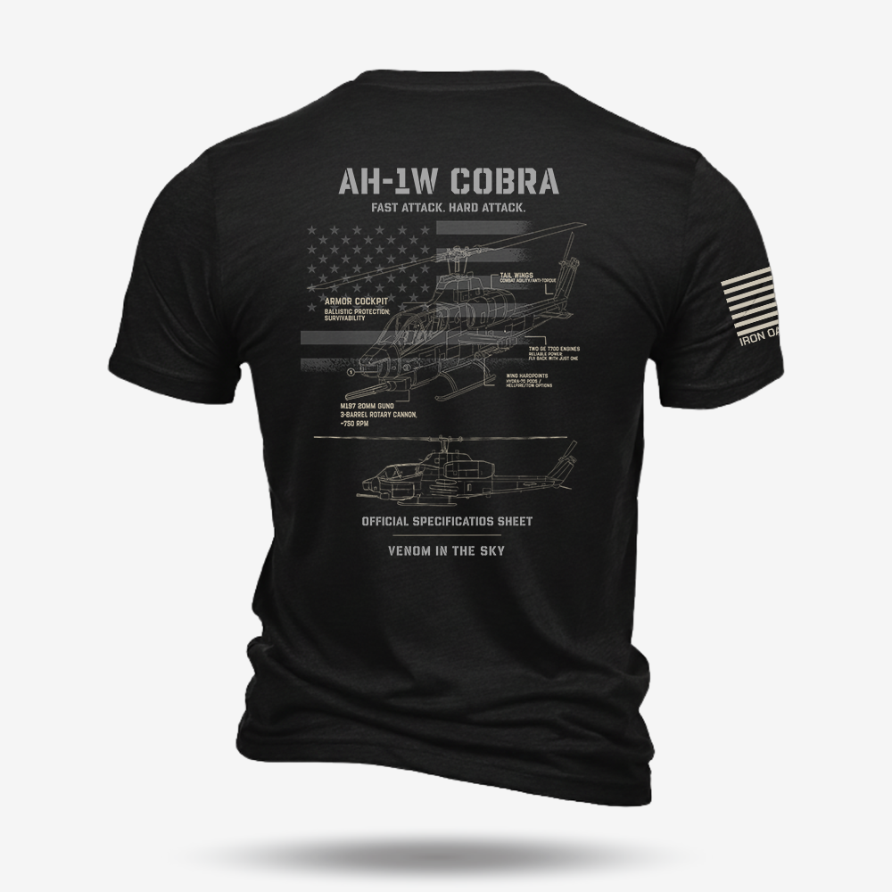 Bell AH-1 SuperCobra Schematic T Shirt