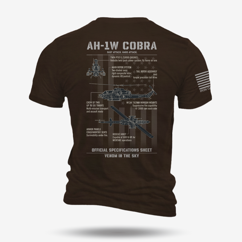 Bell AH-1 SuperCobra Schematic T Shirt