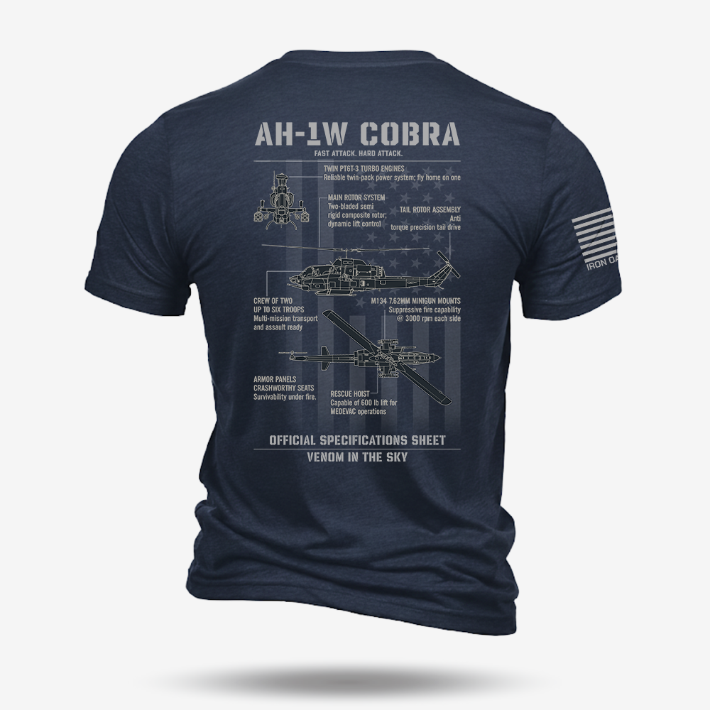 Bell AH-1 SuperCobra Schematic T Shirt