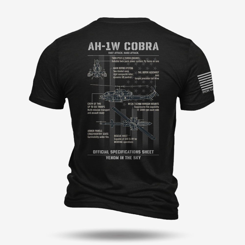 Bell AH-1 SuperCobra Schematic T Shirt