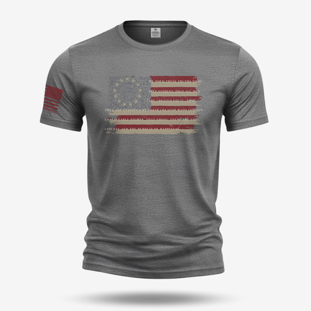 Betsy Ross America Flag Declaration T Shirt
