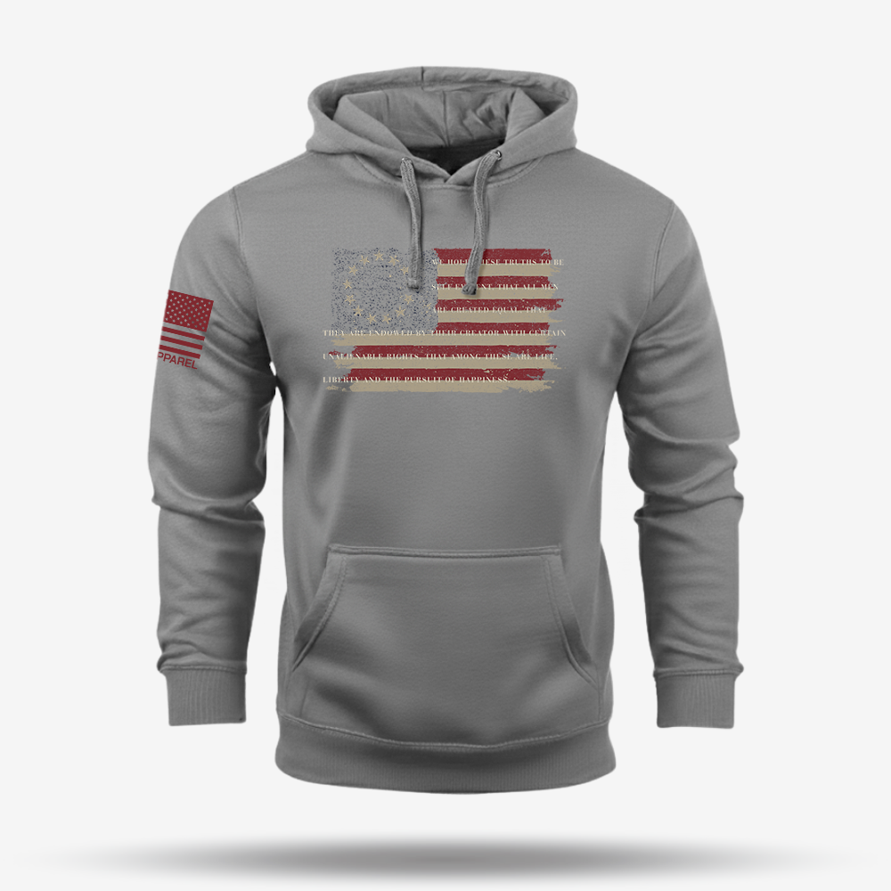 Betsy Ross America Flag Declaration Hoodie