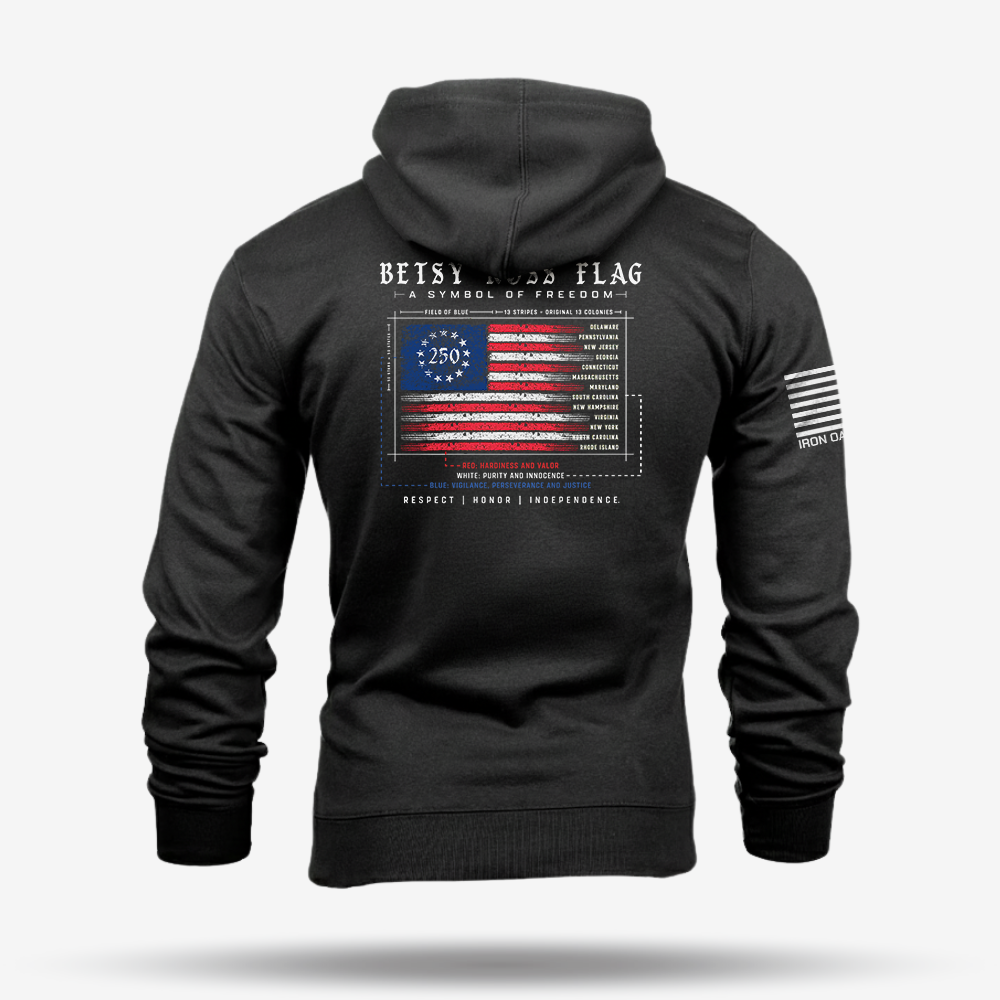 Betsy Ross Flag 250th Hoodie