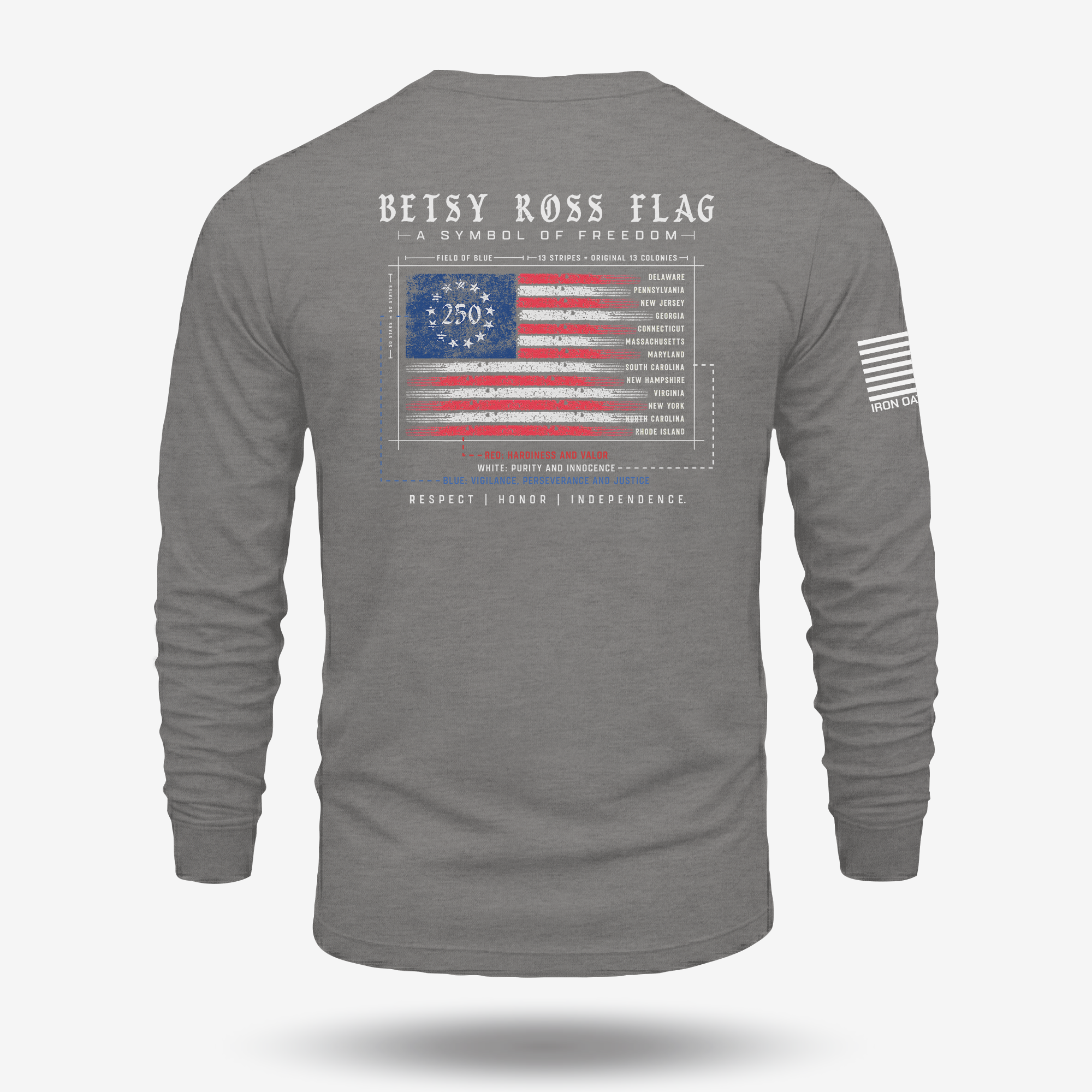 Betsy Ross Flag 250th Long Sleeve