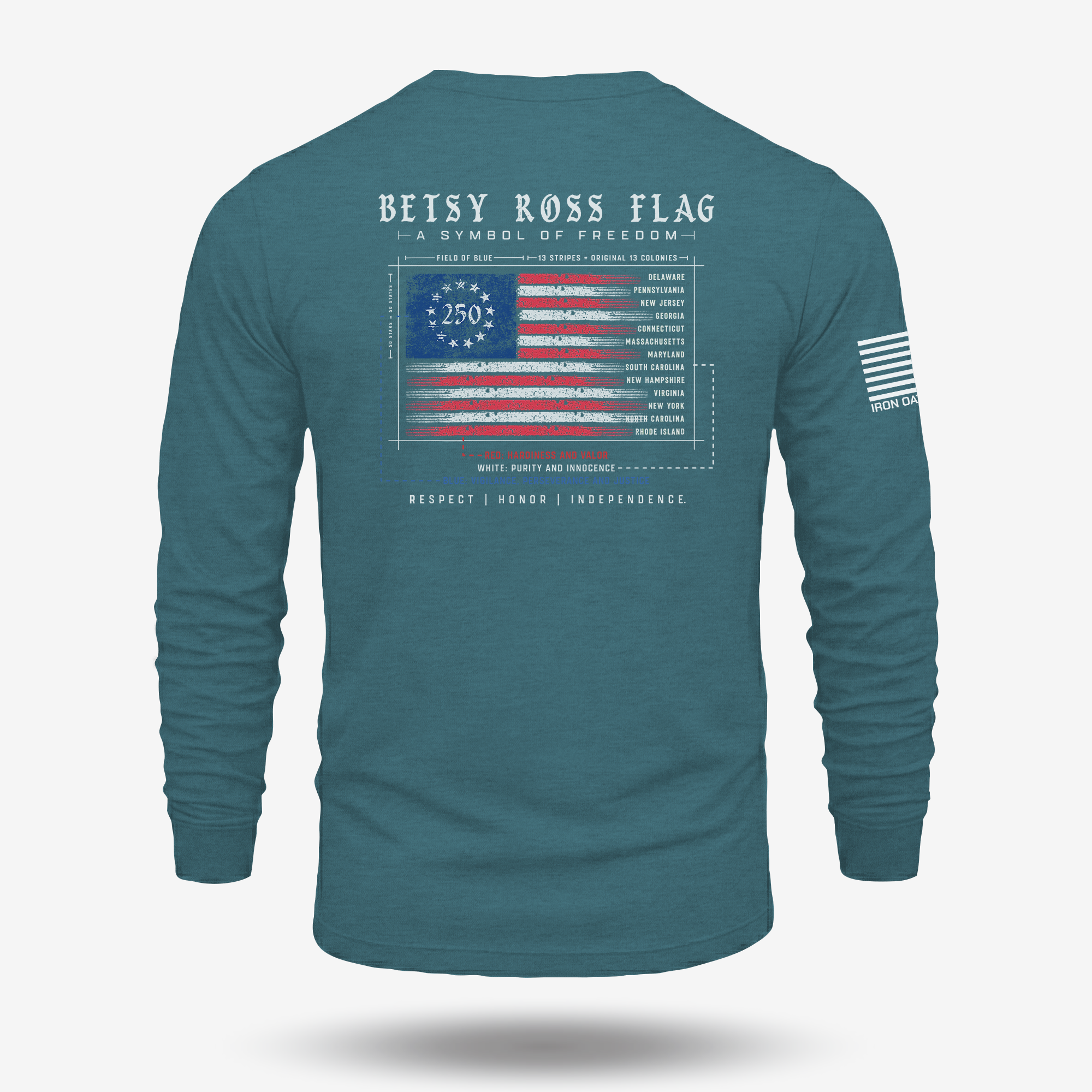 Betsy Ross Flag 250th Long Sleeve