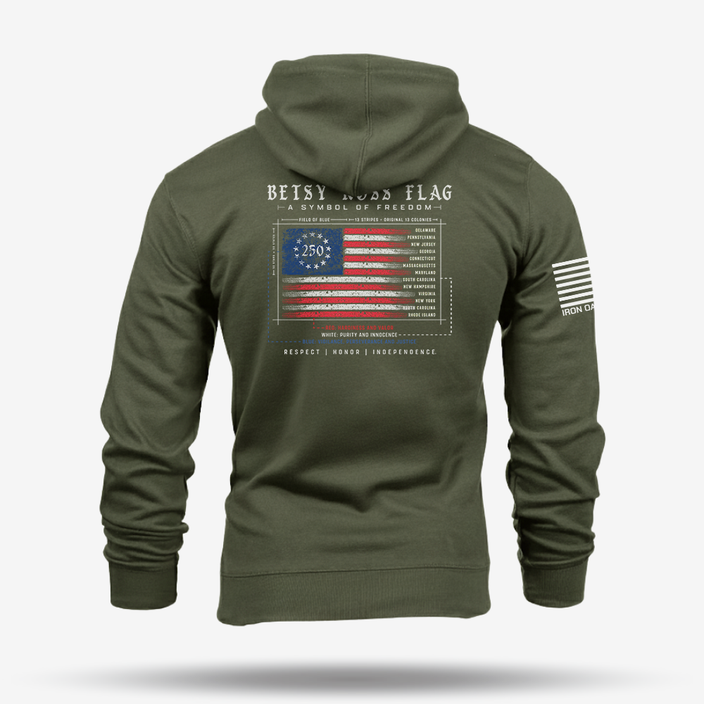 Betsy Ross Flag 250th Hoodie