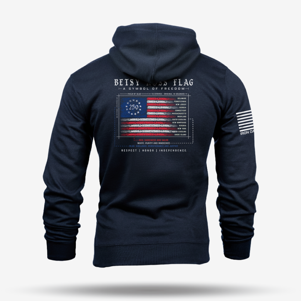 Betsy Ross Flag 250th Hoodie