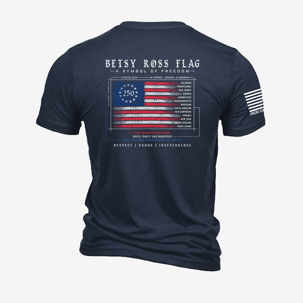 Betsy Ross Flag 250th T Shirt