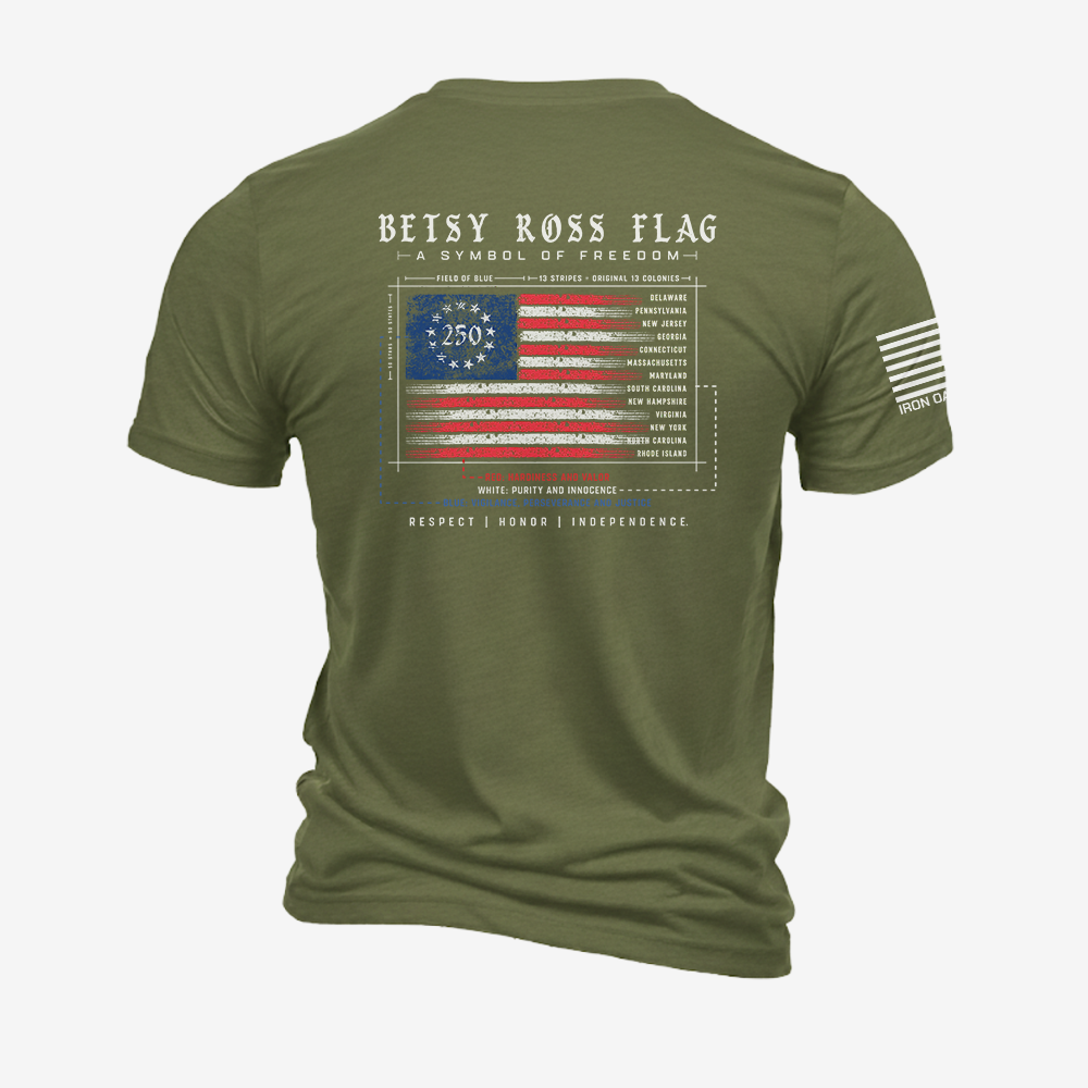 Betsy Ross Flag 250th T Shirt