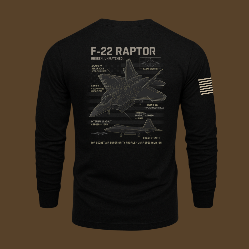 F-22 Schematic Long Sleeve
