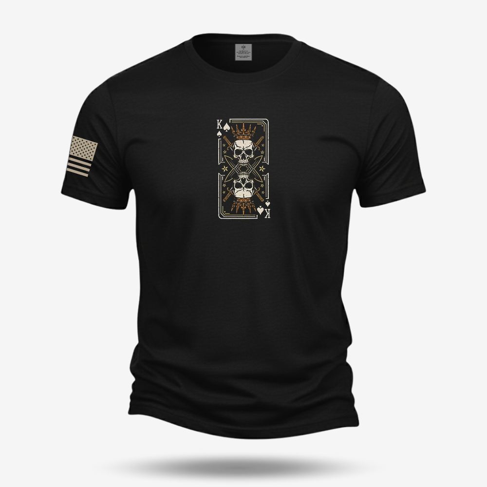 Never Underestimate An Old Man Us King Veteran T Shirt