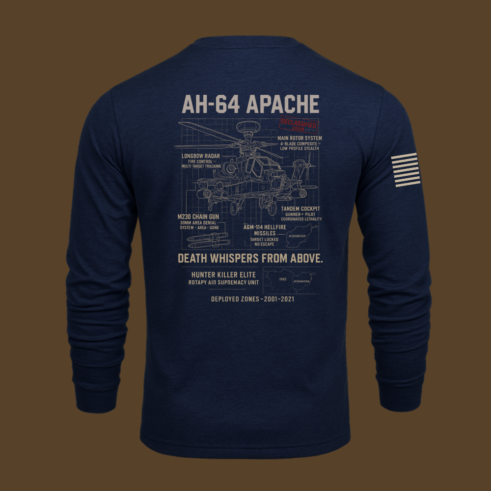 AH-64 Apache Schematic Long Sleeve
