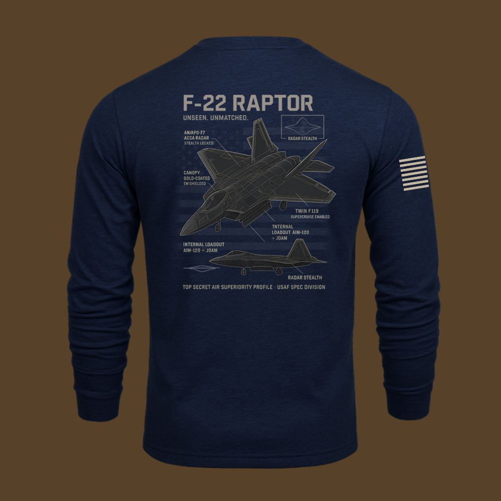 F-22 Schematic Long Sleeve