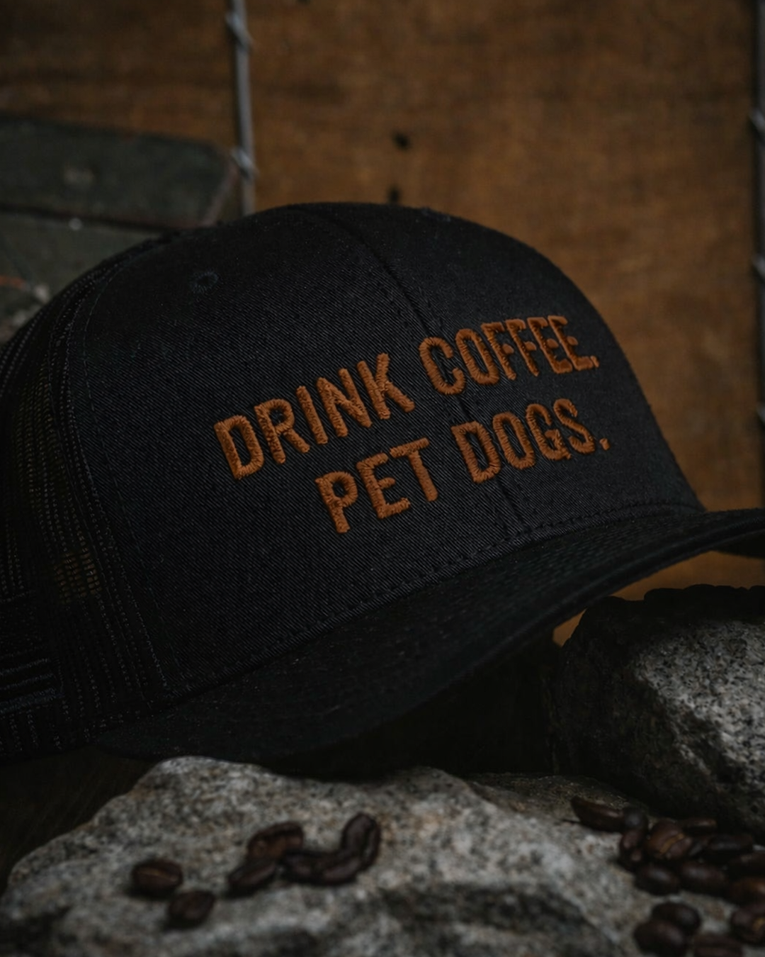 Drink Coffee Pet Dogs - Trucker Hat