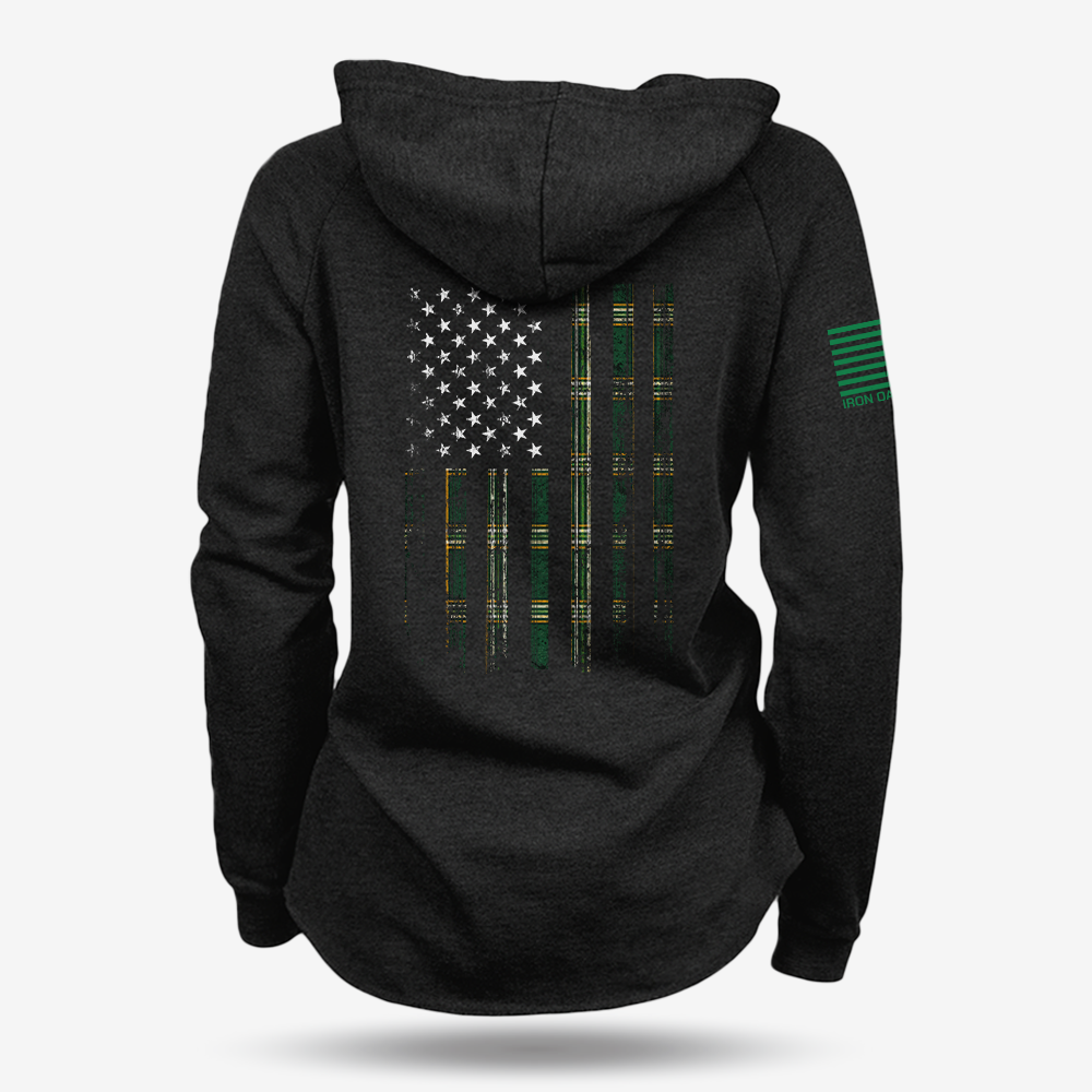 Emerald Oath Flag Women's Hoodie