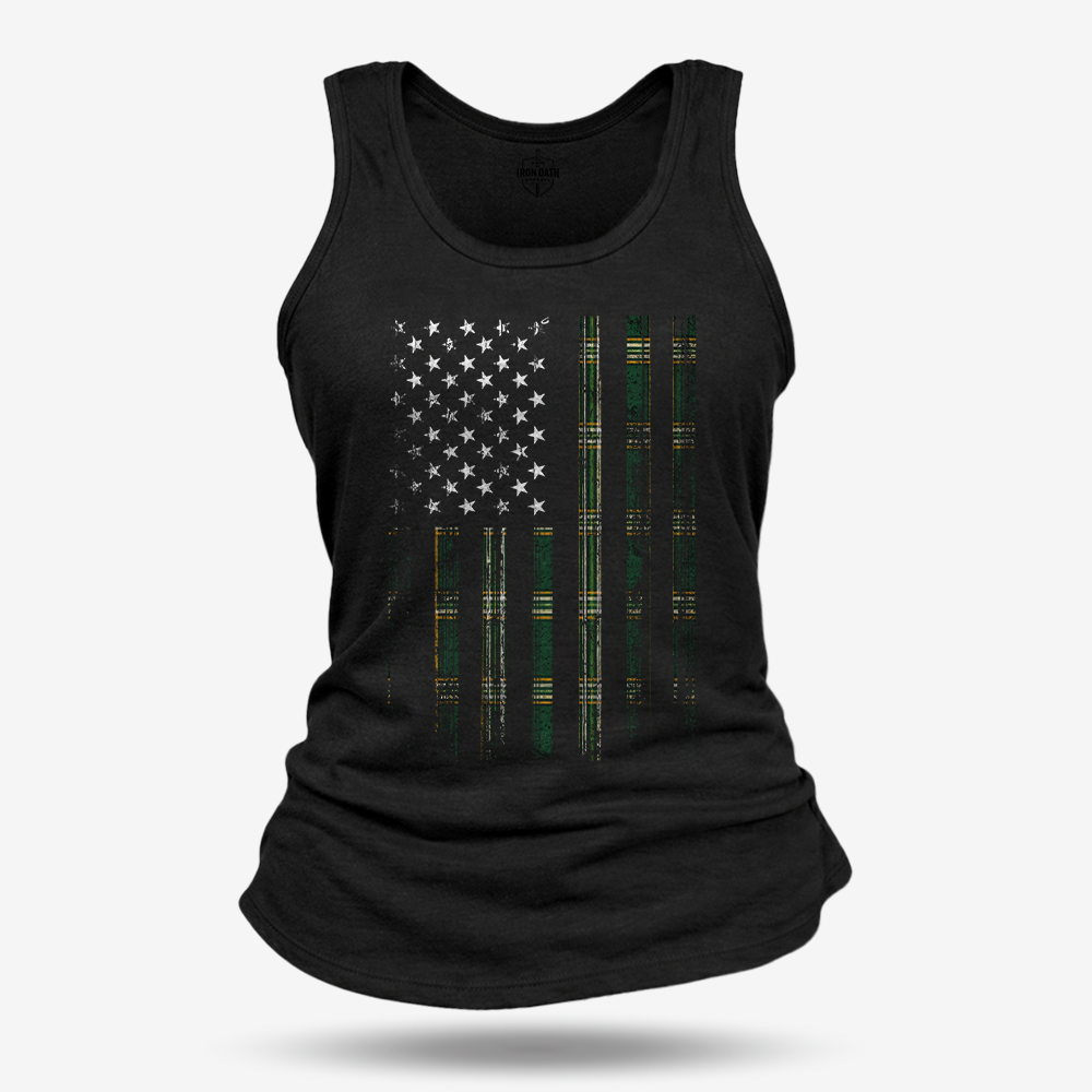 Emerald Oath Flag Women's Racerback Tank