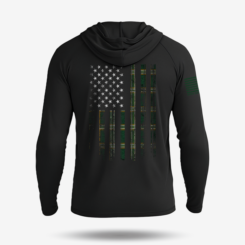 Emerald Oath Flag Lightweight Hoodie