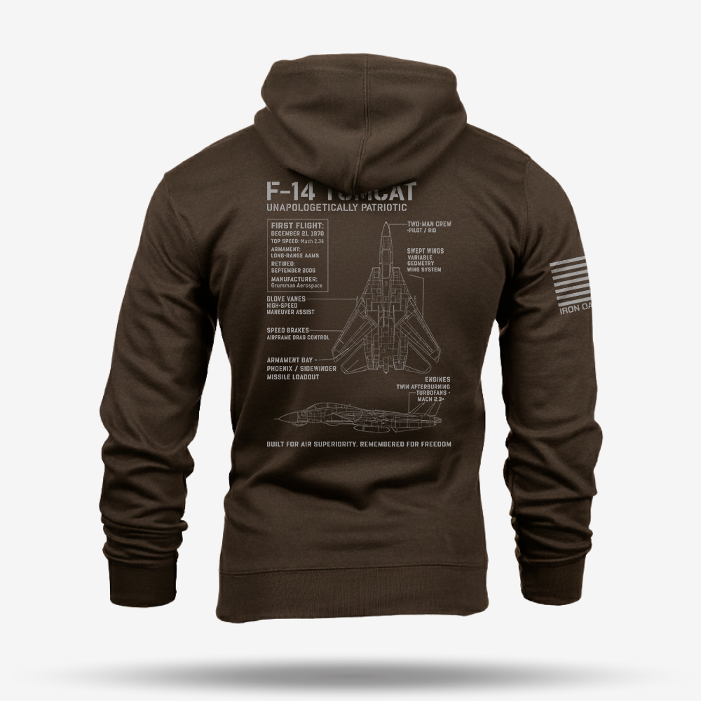 F-14 Tomcat Schematic Hoodie