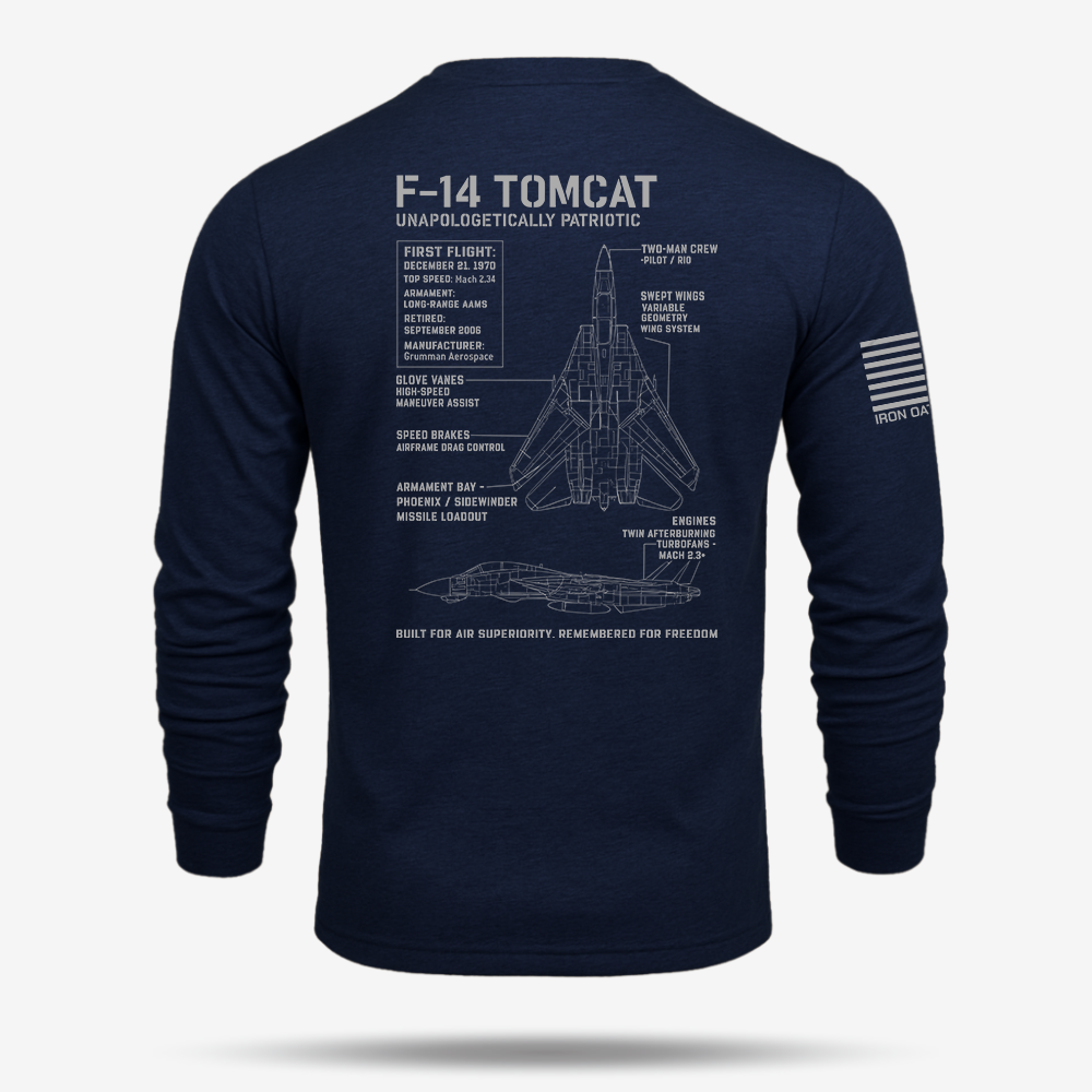 F-14 Tomcat Schematic Long Sleeve