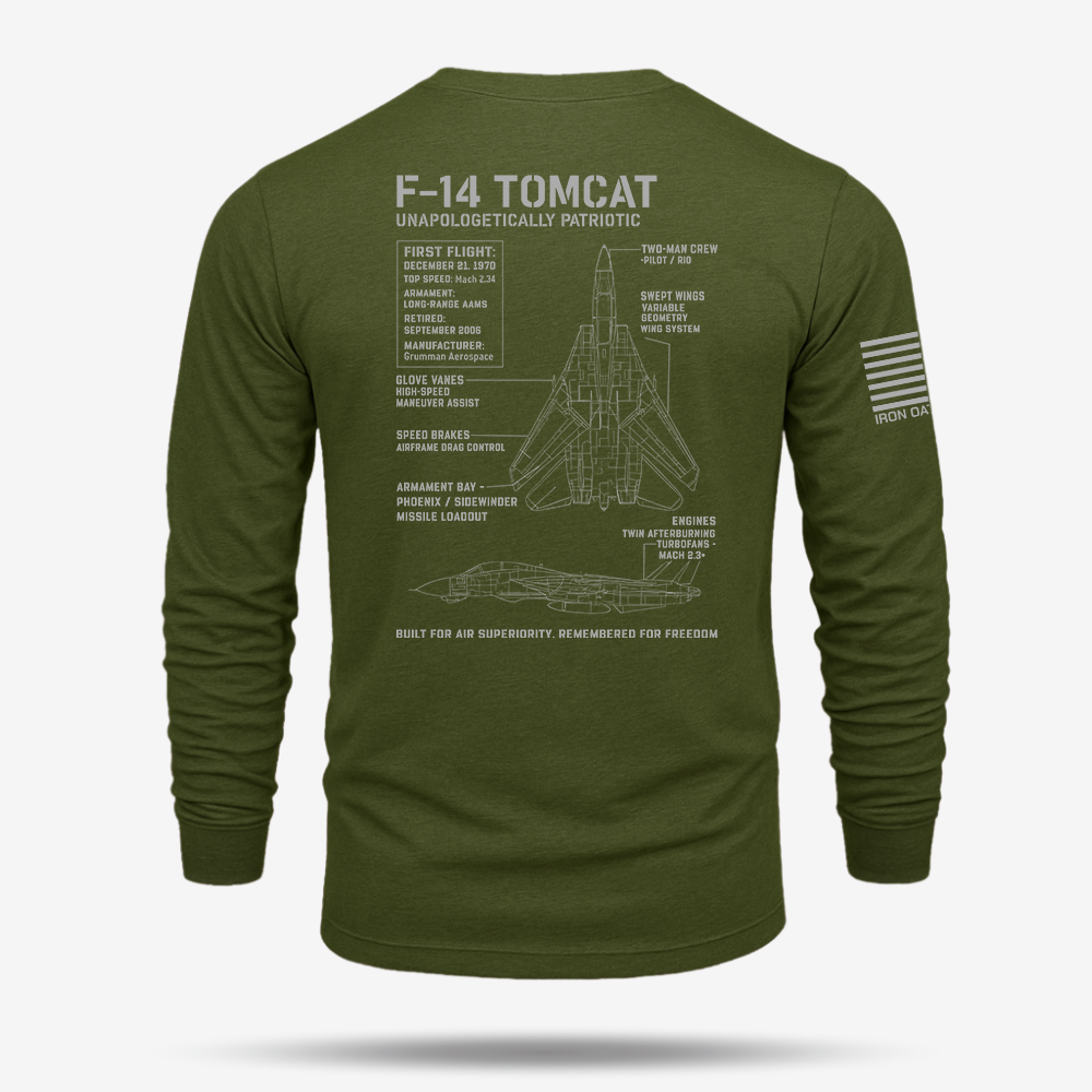 F-14 Tomcat Schematic Long Sleeve