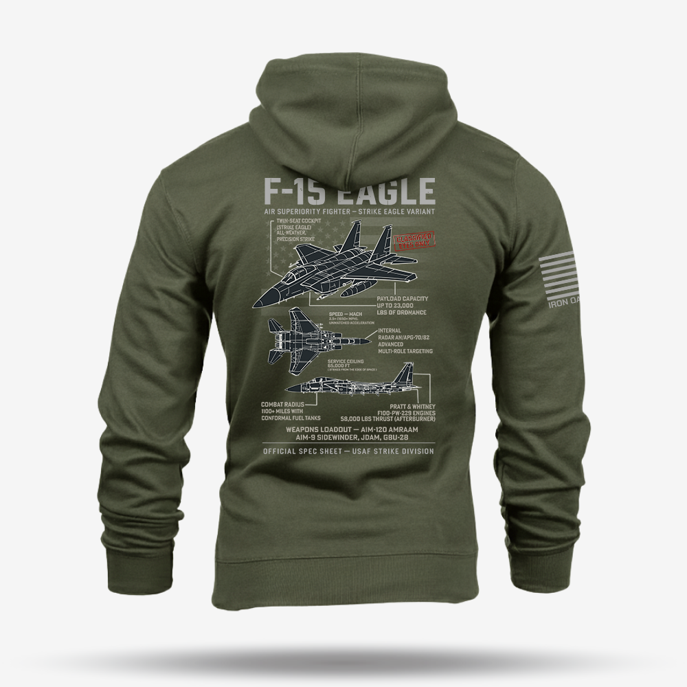 F-15 Eagle Schematic Hoodie