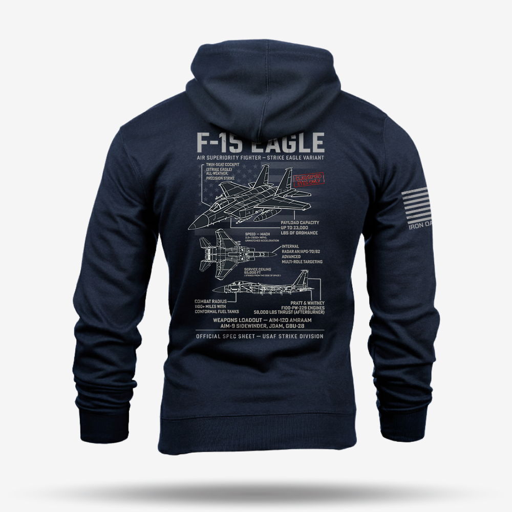 F-15 Eagle Schematic Hoodie