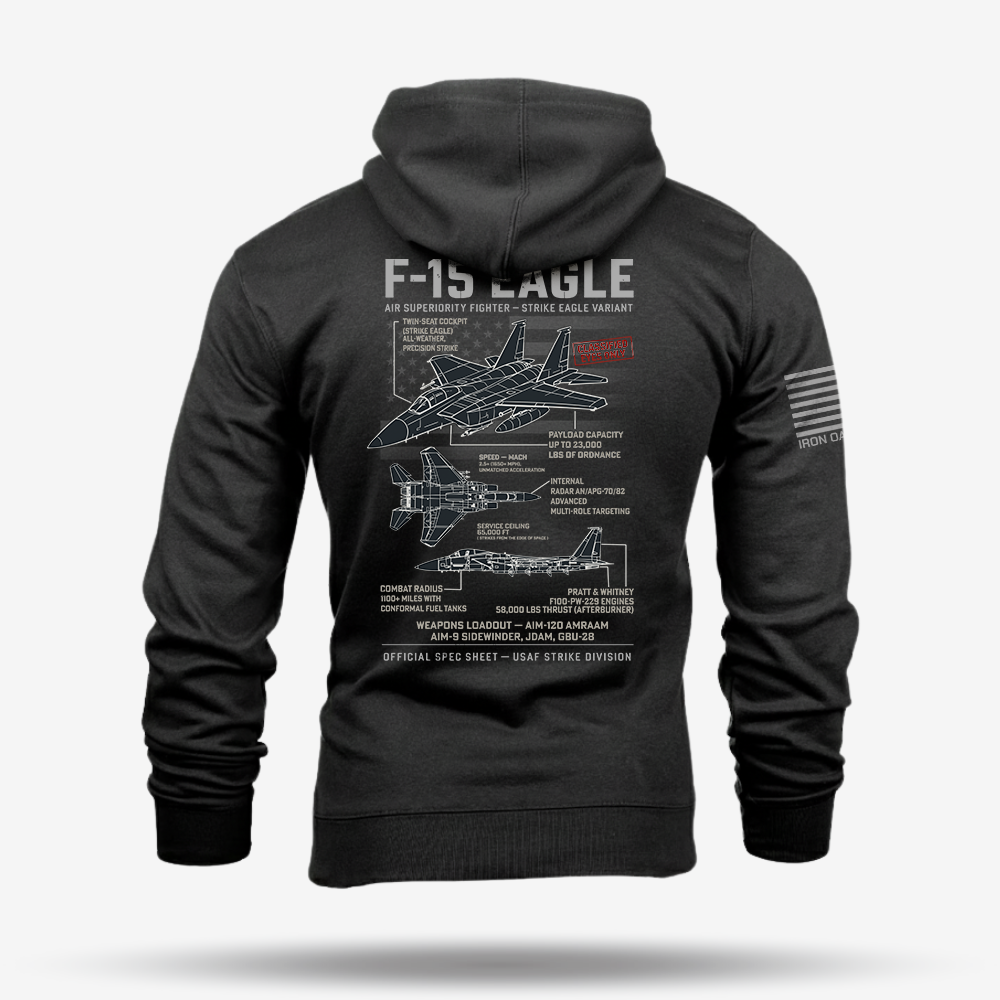 F-15 Eagle Schematic Hoodie