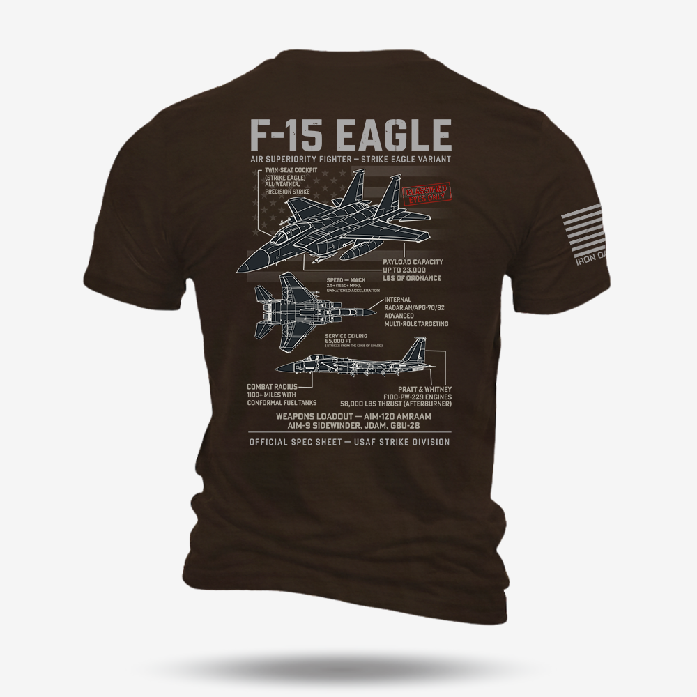 F-15 Eagle Schematic T Shirt
