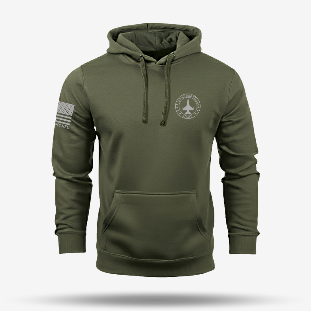 F-16 Fighting Falcon Schematic Hoodie
