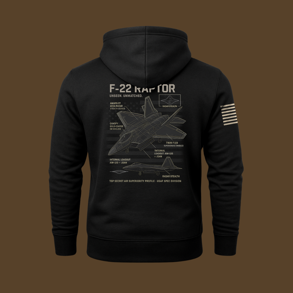 F-22 Schematic Hoodie
