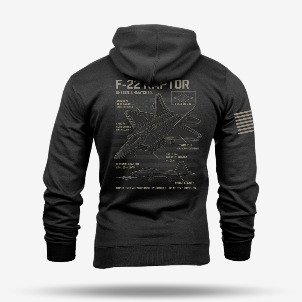 F-22 Schematic Hoodie
