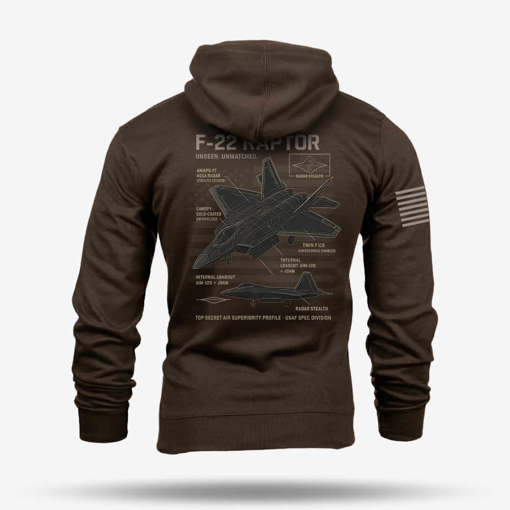 F-22 Schematic Hoodie