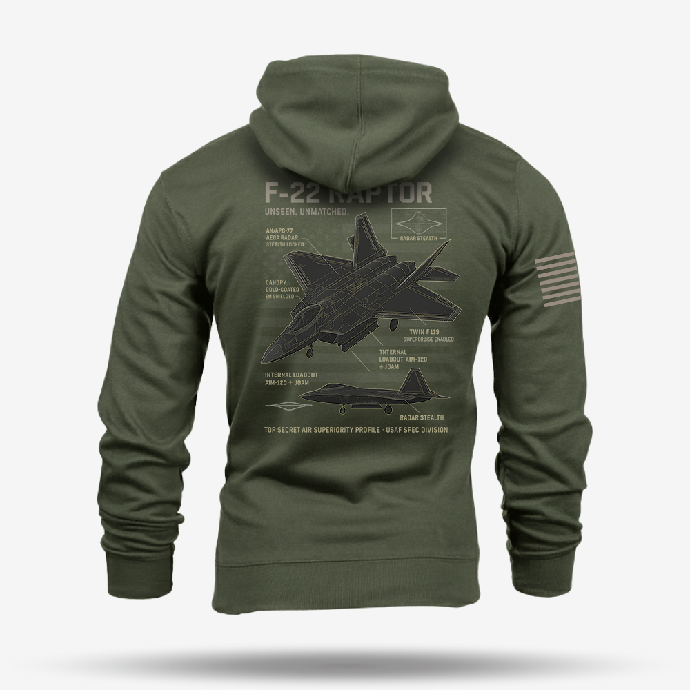 F-22 Schematic Hoodie
