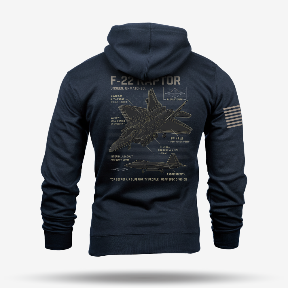 F-22 Schematic Hoodie
