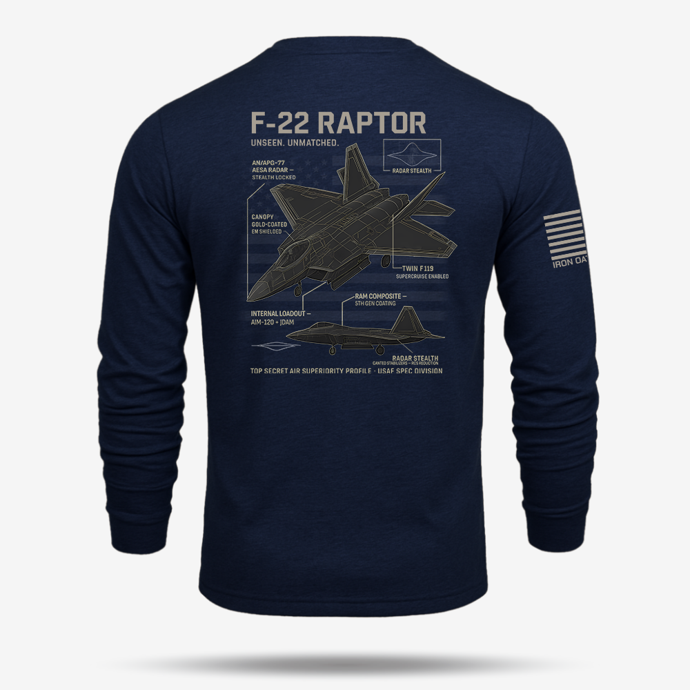 F-22 Schematic Long Sleeve