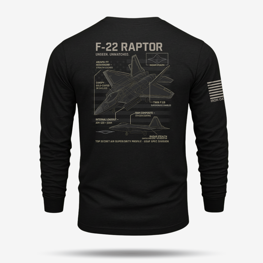 F-22 Schematic Long Sleeve