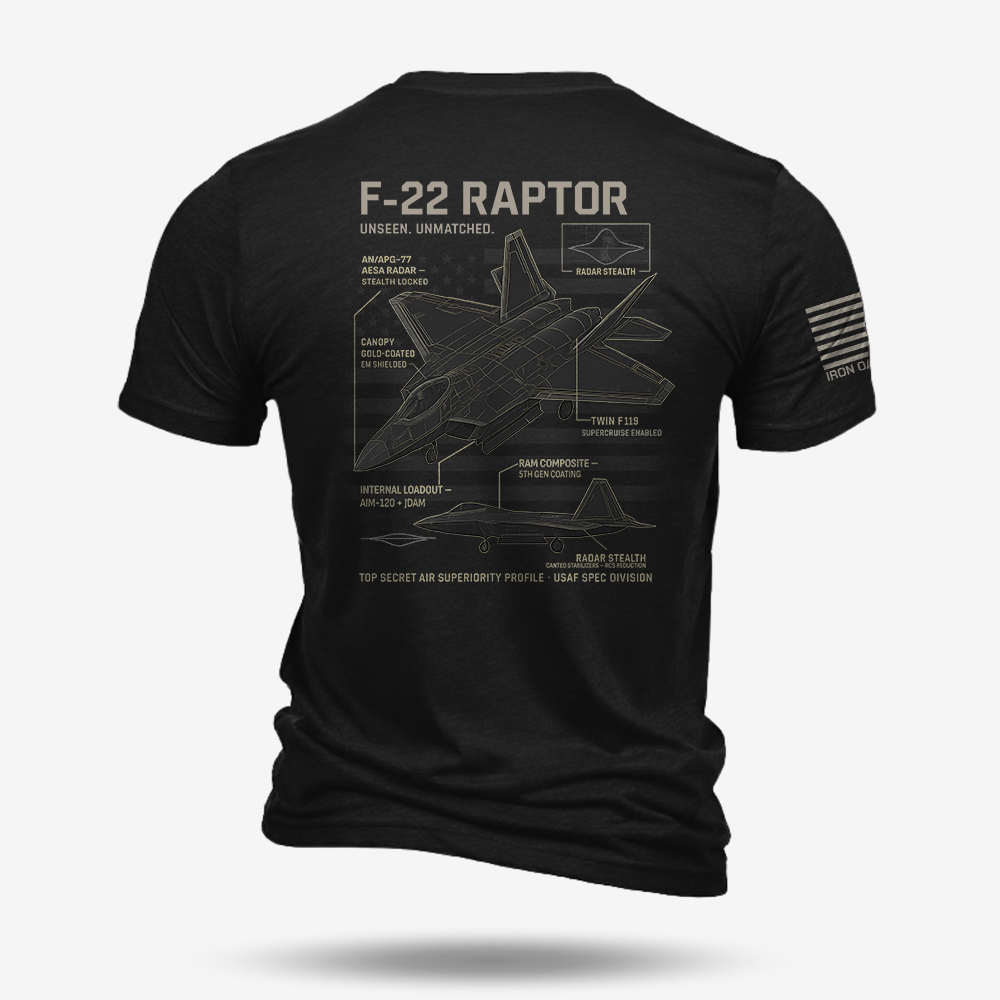 F-22 Schematic T Shirt