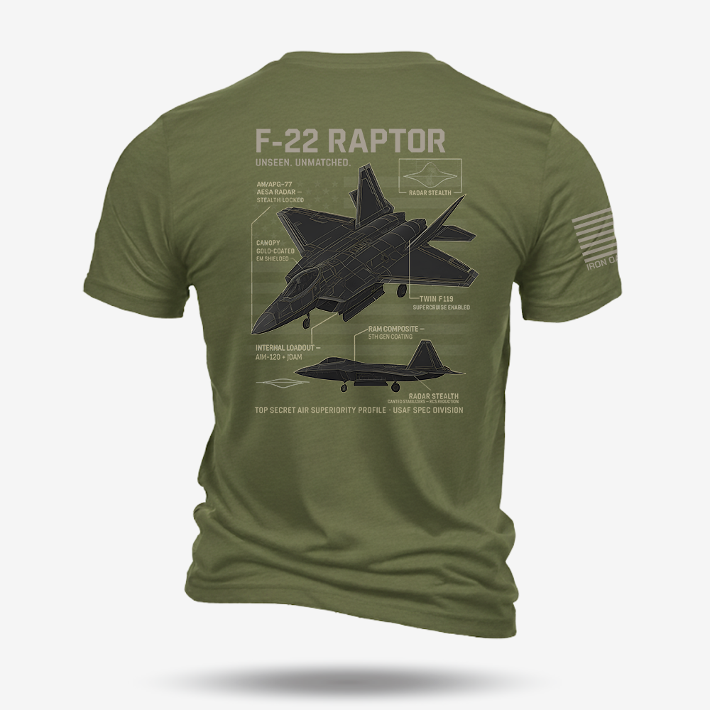 F-22 Schematic T Shirt