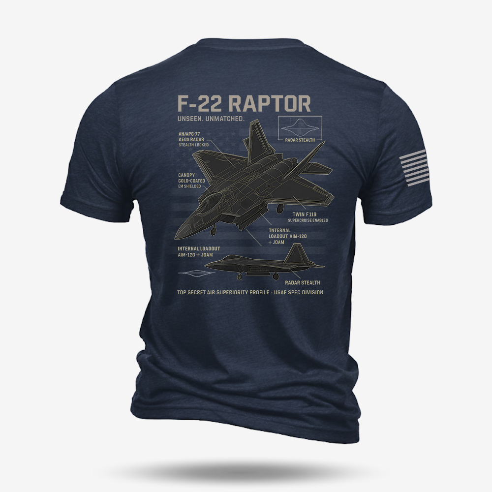 F-22 Schematic T Shirt