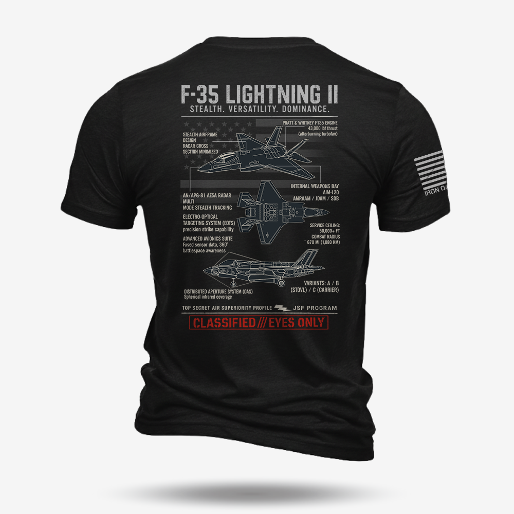 F-35 Lightning II Schematic T Shirt