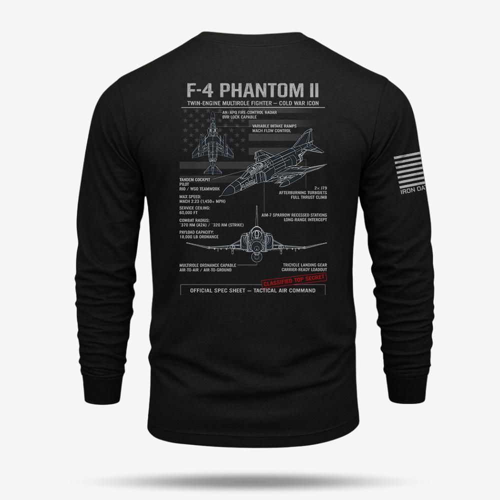 F-4 Phantom II Schematic Long Sleeve