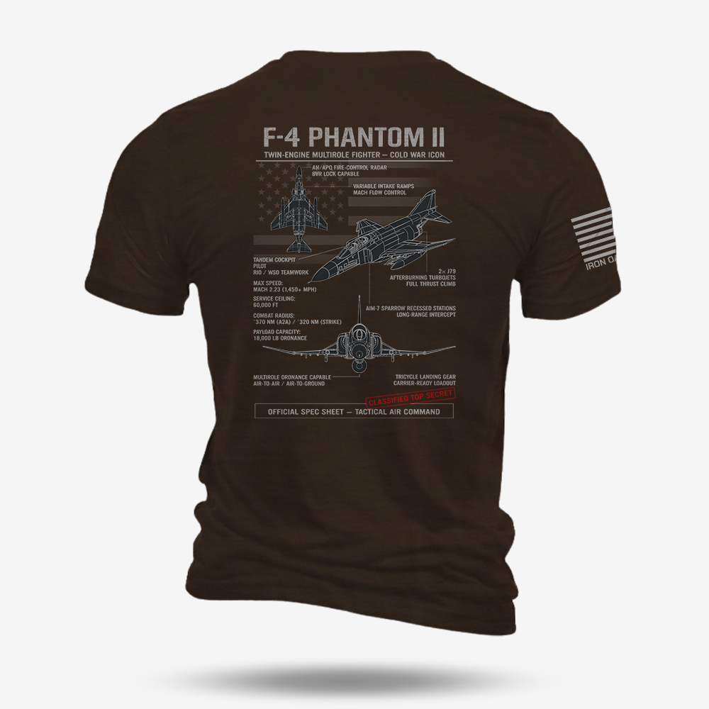 F-4 Phantom II Schematic T Shirt