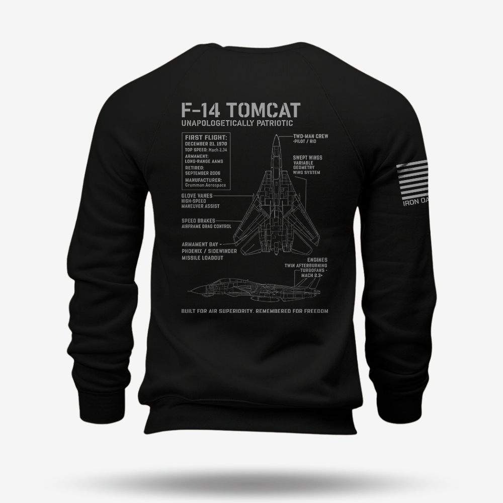 F-14 Tomcat Schematic Sweatshirt