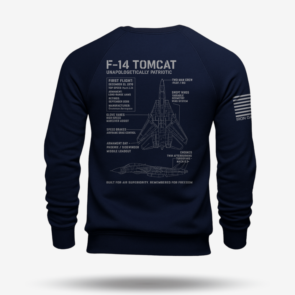 F-14 Tomcat Schematic Sweatshirt