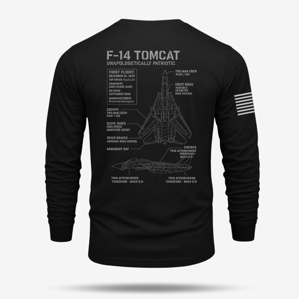 F-14 Tomcat Schematic Long Sleeve
