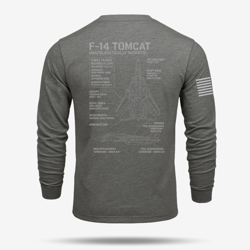 F-14 Tomcat Schematic Long Sleeve